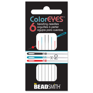 Beading Needles- Color Eyes 6pc - The Bead N Crystal & Enclave Gems