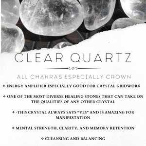 Crystal Quartz Tumbled Stone (949) - The Bead N Crystal & Enclave Gems