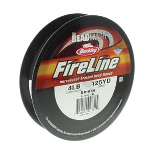 Fireline Beading Thread - Smoke 125yd
