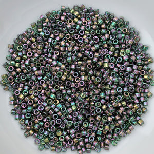 11/0 Delica - Forest Green Rainbow Gold Luster DB0127 - The Bead N Crystal & Enclave Gems