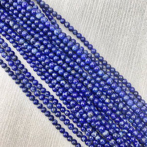 Lapis Lazuli 4 mm - The Bead N Crystal & Enclave Gems