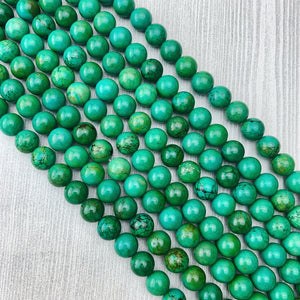 Turquoise, Green (Hubei) 10 mm - The Bead N Crystal & Enclave Gems