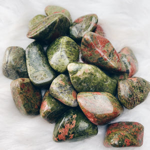 Unakite Tumbled Stone (979) - The Bead Shoppe & Enclave Gems