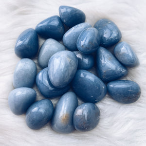 Angelite Tumbled Stone (977) - The Bead Shoppe & Enclave Gems