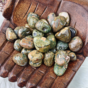 Rhyolite Tumbled Stones (Set of 3) - The Bead N Crystal & Enclave Gems