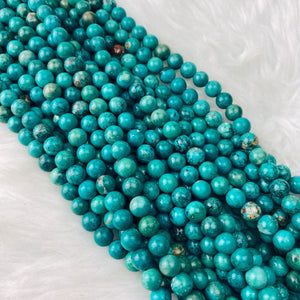 Turquoise (Hubei) 8 mm - The Bead N Crystal & Enclave Gems