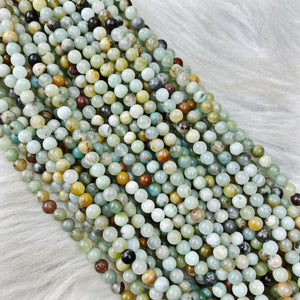Amazonite (Chinese) 4 mm - The Bead N Crystal & Enclave Gems