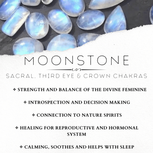 Moonstone 6 mm - The Bead N Crystal & Enclave Gems