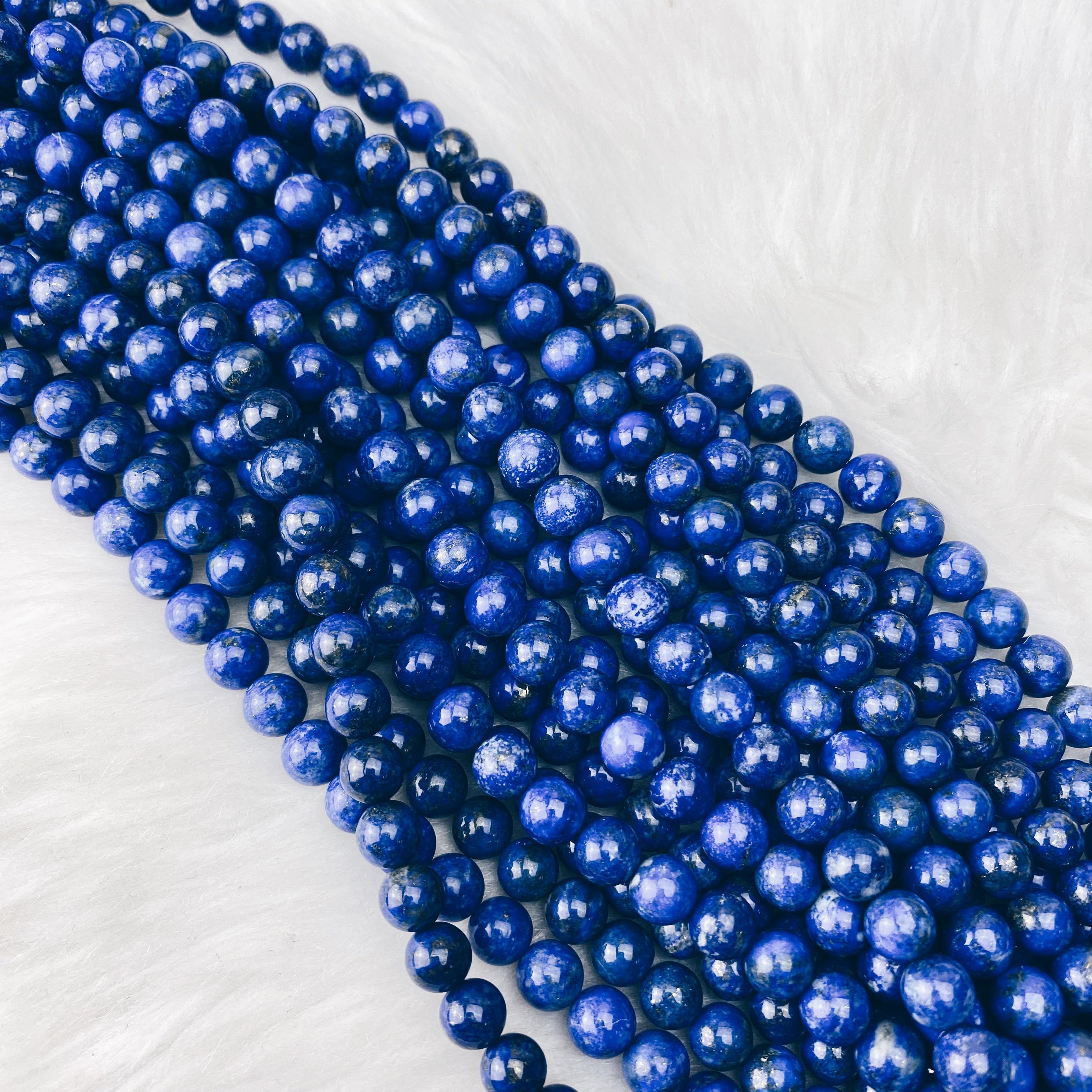 Lapis lazuli, 8mm round, natural gem beads for sale online - pearl jewelry  wholesale