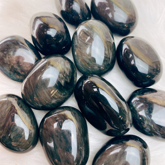 Velvet Obsidian Tumbled Stones