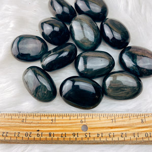Velvet Obsidian Tumbled Stones - The Bead N Crystal & Enclave Gems