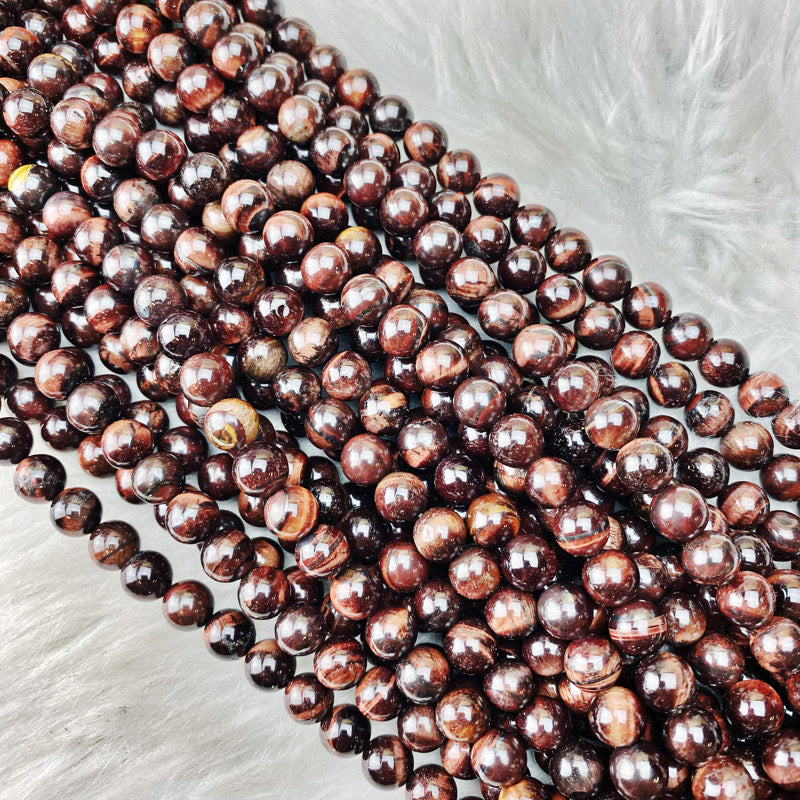 Tiger Eye Beads, Natural, 7-8mm Faceted Nugget