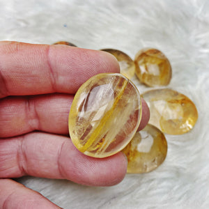 Golden Healer Sm Palm Stones - The Bead N Crystal & Enclave Gems