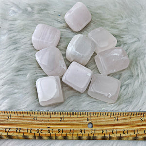 Pink Calcite Tumbled Stones - The Bead N Crystal & Enclave Gems