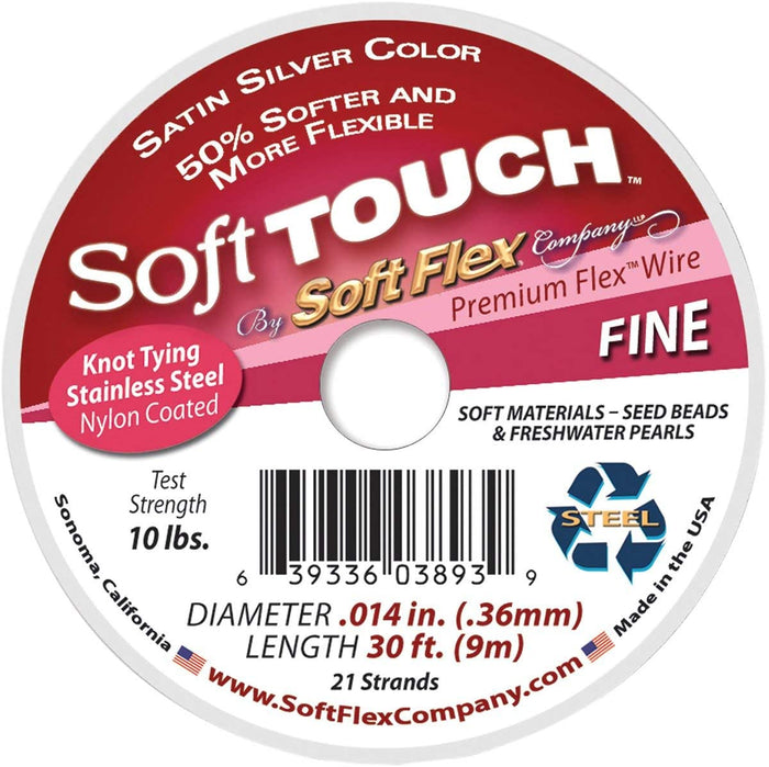 Soft Touch Beading Wire - Very Fine 30ft Spool