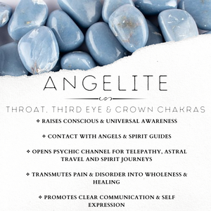 Angelite 6 mm - The Bead N Crystal & Enclave Gems