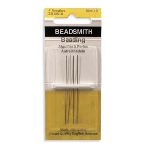 Beading Needles Size 10 4pk Beadsmith - The Bead N Crystal & Enclave Gems