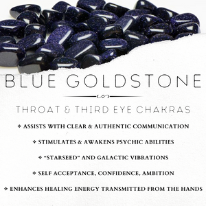 Blue Goldstone 6 mm - The Bead N Crystal & Enclave Gems