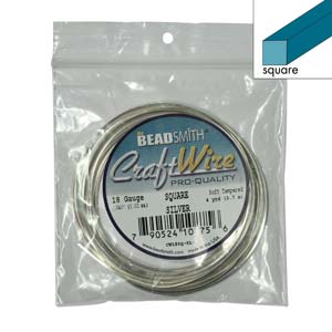 Craft Wire - Silver Square 18g & 21g