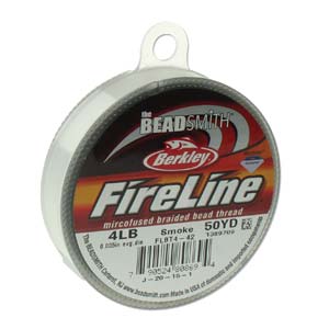 Fireline Beading Thread - Smoke 50yd