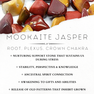 Mookaite Jasper Chip Stretch Bracelet - The Bead N Crystal & Enclave Gems