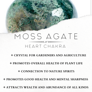 Moss Agate 4 mm - The Bead N Crystal & Enclave Gems