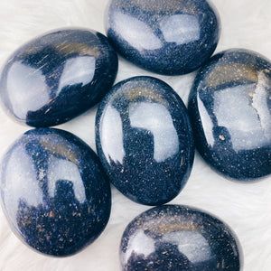 Lazulite Palm Stone - The Bead N Crystal & Enclave Gems