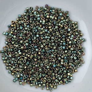 11/0 Delica - Olive Green Iris DB0024 - The Bead N Crystal & Enclave Gems