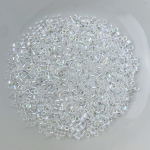11/0 Delica - Crystal AB DB0051 - The Bead N Crystal & Enclave Gems