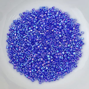 11/0 Delica - Cobalt Lined Sapphire AB DB0063 - The Bead N Crystal & Enclave Gems