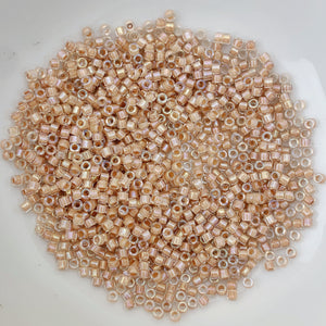 11/0 Delica - Blush Lined Crystal DB0069 - The Bead N Crystal & Enclave Gems