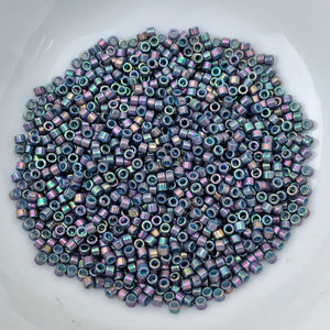 11/0 Delica - Purple Gray Rainbow Luster DB0134 - The Bead N Crystal & Enclave Gems