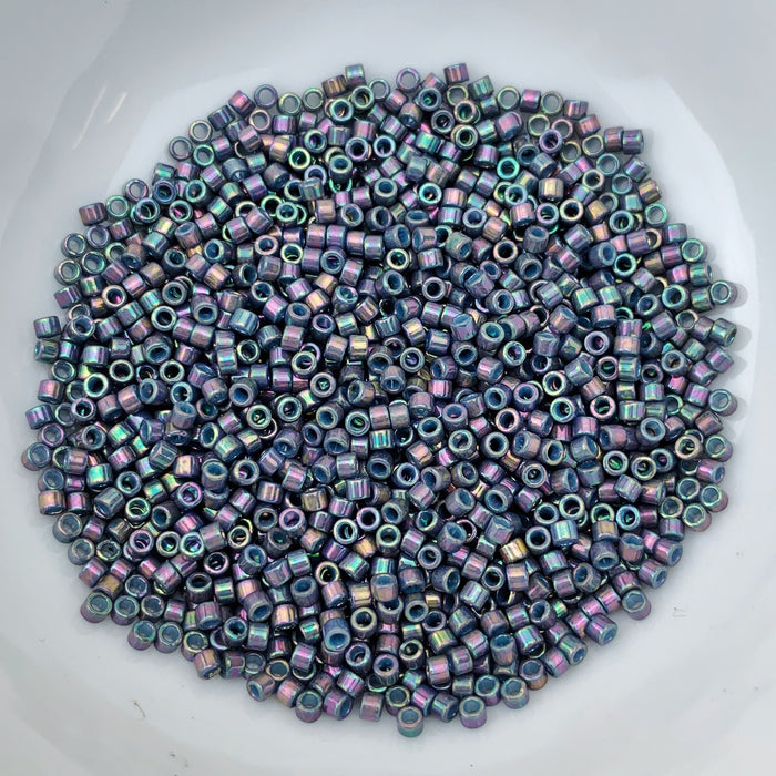 11/0 Delica - Purple Gray Rainbow Luster DB0134