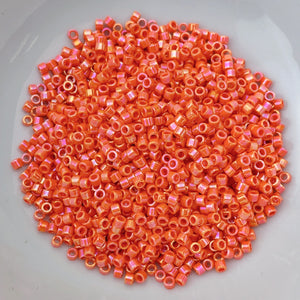 11/0 Delica - Orange AB DB0161 - The Bead N Crystal & Enclave Gems