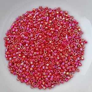 11/0 Delica - Red AB DB0162 - The Bead N Crystal & Enclave Gems