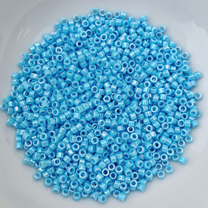 11/0 Delica - Turquoise Blue AB DB0164 - The Bead N Crystal & Enclave Gems