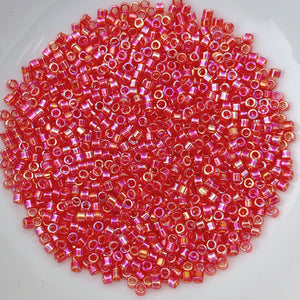 11/0 Delica - Red AB DB0172 - The Bead N Crystal & Enclave Gems