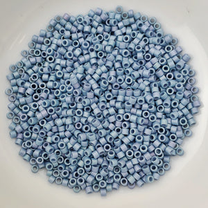 11/0 Delica - Metallic Steel Blue Luster DB0376 - The Bead N Crystal & Enclave Gems