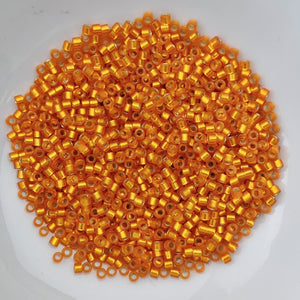 11/0 Delica - Dyed SF S/L Orange DB0681 - The Bead N Crystal & Enclave Gems