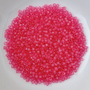 11/0 Delica - Dyed SF Bubble Gum Pink DB0780 - The Bead N Crystal & Enclave Gems