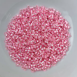 11/0 Delica - Dyed S/L Pink DB1335 - The Bead N Crystal & Enclave Gems