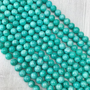 Russian Amazonite 10 mm - The Bead N Crystal & Enclave Gems