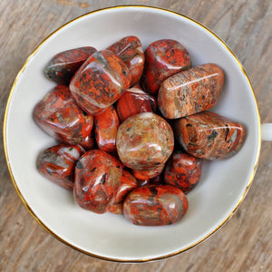 Brecciated Jasper Tumbled Stones (Set of 3) - The Bead N Crystal & Enclave Gems