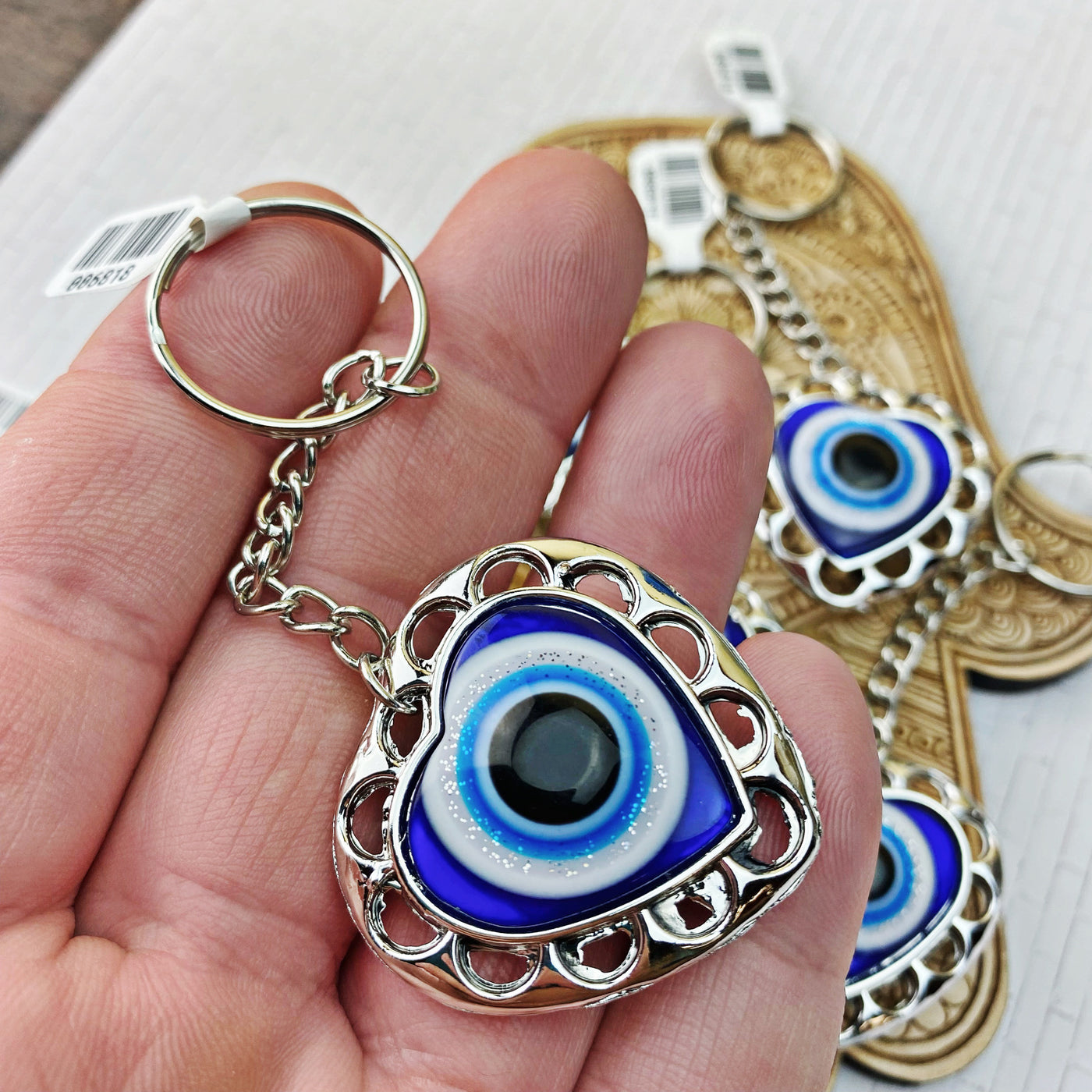 Colorful Evil Eye Keychain Charms Bling Rhinestone Protection Accessories  Cute Tassel Key Chain Key Fob-Black - Yahoo Shopping