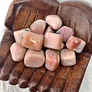 Pink Opal Tumbled Stone (796) - The Bead N Crystal & Enclave Gems