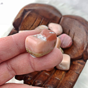 Pink Opal Tumbled Stone (796) - The Bead N Crystal & Enclave Gems