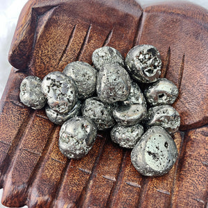 Pyrite Tumbled Stone (801) - The Bead N Crystal & Enclave Gems
