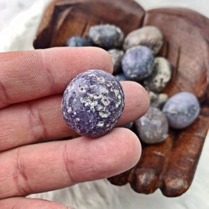 Grape Agate Tumbled Stone (804) - The Bead N Crystal & Enclave Gems