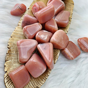 Pink Opal Tumbled Stones (8) - The Bead N Crystal & Enclave Gems