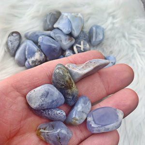 Chalcedony Tumbled Stones (Set of 3) (986) - The Bead Shoppe & Enclave Gems